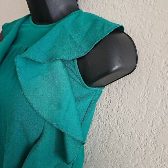 Kate Spade Emerald Green Flutter Blouse - Picture 2 of 8